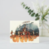 sport Basketball-spel, Basketball-spelers Briefkaart (Staand voorkant)