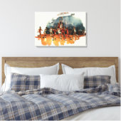 sport Basketball-spel, Basketball-spelers Canvas Afdruk (Insitu (Slaapkamer))