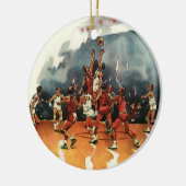 sport Basketball-spel, Basketball-spelers Keramisch Ornament (Links)