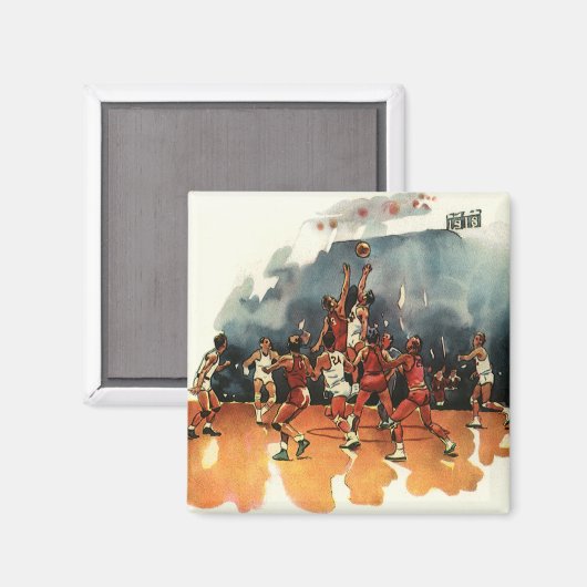  sport Basketball-spel, Basketball-spelers Magneet (Voorkant / Achterkant)