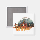  sport Basketball-spel, Basketball-spelers Magneet (Voorkant / Achterkant)