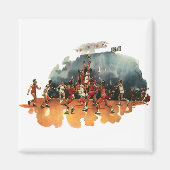  sport Basketball-spel, Basketball-spelers Magneet (Voorkant)