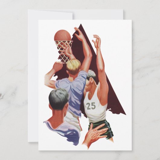  Sport, Basketball-spelers in een game (Voorkant)