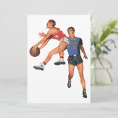  Sport, Basketball-spelers in een game (Staand voorkant)