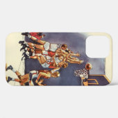 sport Basketball, spelers in een game Case-Mate iPhone Case (Achterkant (horizontaal))