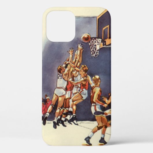 sport Basketball, spelers in een game Case-Mate iPhone Case (Achterkant)