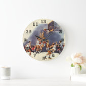 sport Basketball, spelers in een game Grote Klok (Huis)