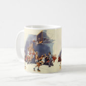  sport Basketball, spelers in een game Koffiemok (Voorkant links)