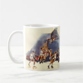  sport Basketball, spelers in een game Koffiemok (Links)