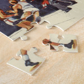  sport Basketball, spelers in een game Legpuzzel (Zijkant)