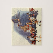  sport Basketball, spelers in een game Legpuzzel (Verticaal)