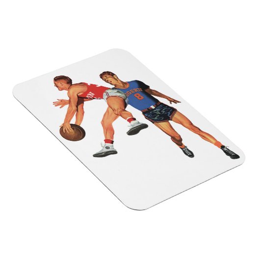  Sport, Basketball-spelers in een game Magneet (Rechterzijde)