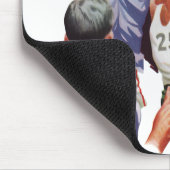  Sport, Basketball-spelers in een game Muismat (Hoek)