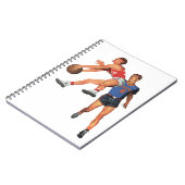  Sport, Basketball-spelers in een game Notitieboek (Linkerzijde)