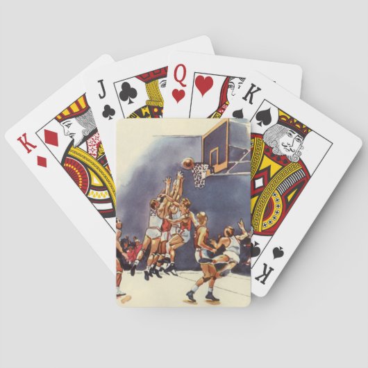  sport Basketball, spelers in een game Pokerkaarten (Achterkant)