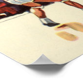  sport Basketball, spelers in een game Poster (Hoek)