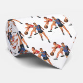  Sport, Basketball-spelers in een game Stropdas (Opgerold)