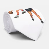  Sport, Basketball-spelers in een game Stropdas (Opgerold)