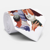  Sport, Basketball-spelers in een game Stropdas (Opgerold)