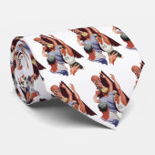  Sport, Basketball-spelers in een game Stropdas (Opgerold)