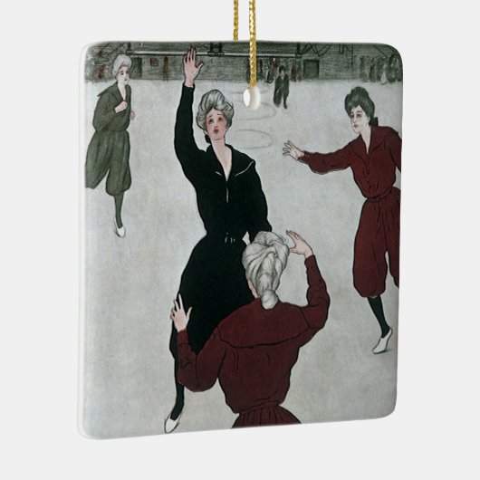 sport, basketbalspelers voor vrouwen in het spel keramisch ornament (Rechts)