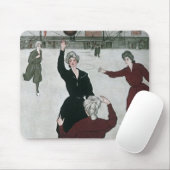 sport, basketbalspelers voor vrouwen in het spel muismat (Met muis)