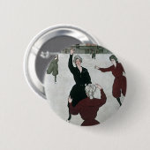  sport, basketbalspelers voor vrouwen in het spel ronde button 5,7 cm (Voorkant /achterkant)