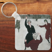  sport, basketbalspelers voor vrouwen in het spel sleutelhanger (Voorkant)