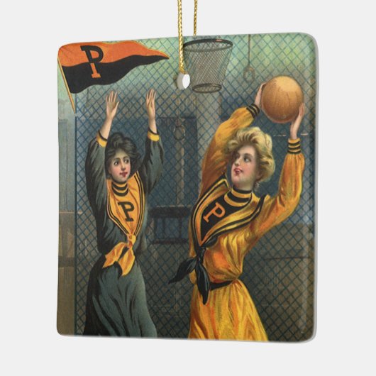 sport, basketbalteam voor vrouwen bij Game Keramisch Ornament (Links)