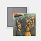  sport, basketbalteam voor vrouwen bij Game Magneet (Voorkant / Achterkant)