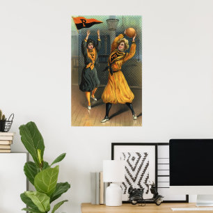  sport, basketbalteam voor vrouwen bij Game Poster