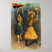  sport, basketbalteam voor vrouwen bij Game Poster (Voorkant)