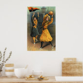  sport, basketbalteam voor vrouwen bij Game Poster (Keuken)