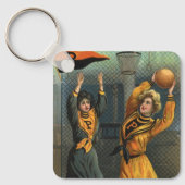 sport, basketbalteam voor vrouwen bij Game Sleutelhanger (Voorkant)