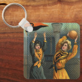 sport, basketbalteam voor vrouwen bij Game Sleutelhanger (Voorkant)