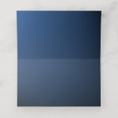 Sport Bat Mitswa Blauw en Goud Zitplaatsen Kaart Plaatskaartje (Binnenkant ongevouwen)