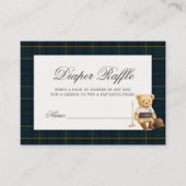 Sport Beer Baby shower Luier Raffle Informatiekaartje (Voorkant)