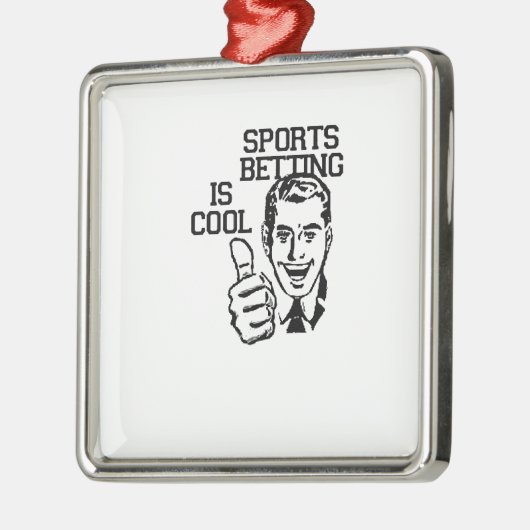 Sport Betting is cool!  Degeneratieproducten Metalen Ornament (Links)