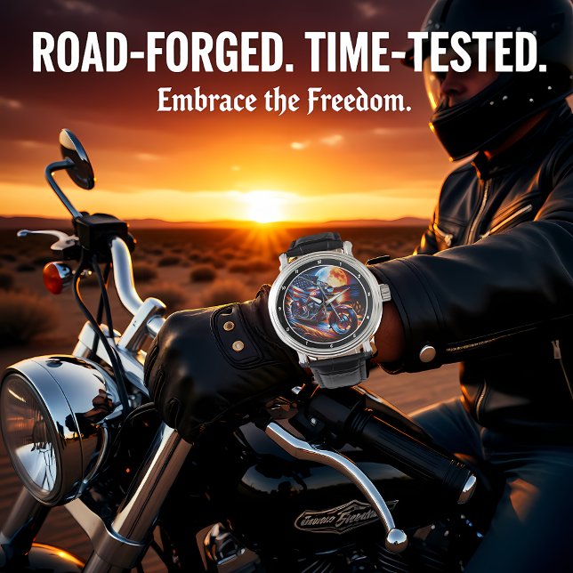 Sport Bike, American Moonlit Ride. Horloge (Creator heeft geüpload)