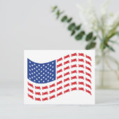 sPORT-bIKE-fLAG-WAVE Briefkaart (Staand voorkant)
