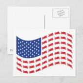 sPORT-bIKE-fLAG-WAVE Briefkaart (Voorkant / Achterkant)