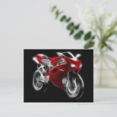 Sport Bike Racing Motorcycle Briefkaart (Staand voorkant)