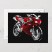 Sport Bike Racing Motorcycle Briefkaart (Voorkant / Achterkant)