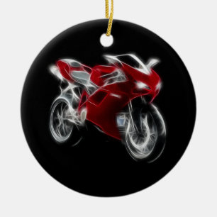 Sport Bike Racing Motorcycle Keramisch Ornament