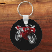 Sport Bike Racing Motorcycle Sleutelhanger (Voorkant)