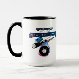 Sport biljart & zwembad koffie mok met meme, quot