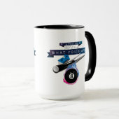 Sport biljart & zwembad koffie mok met meme, quot (Voorkant rechts)