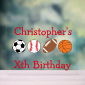 Sport Birthday Acryl Bord (Neutraal)