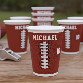 Sport Birthday American Football Party Paper Cup Papieren Bekers