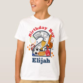 Sport Birthday Boy Al Star Second Birthday Shirt (Voorkant)